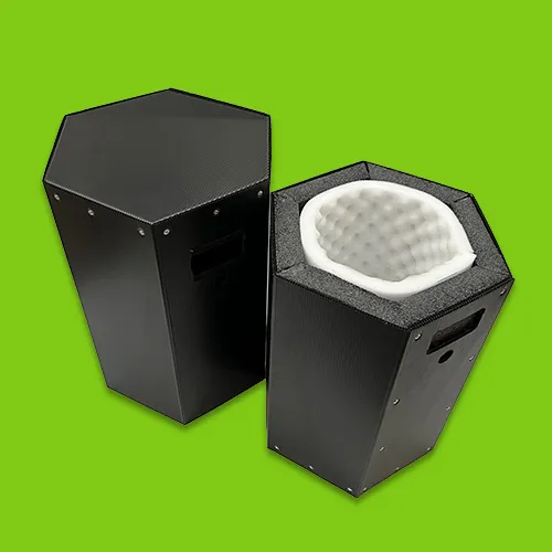 Military & Aerospace protective transport boxes - custom made and reusable